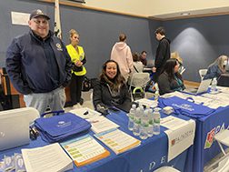 Pasadena Water and Power set up a bottled water distribution center