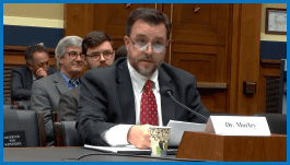 Kevin Morley providing testimony at the U.S. Capitol