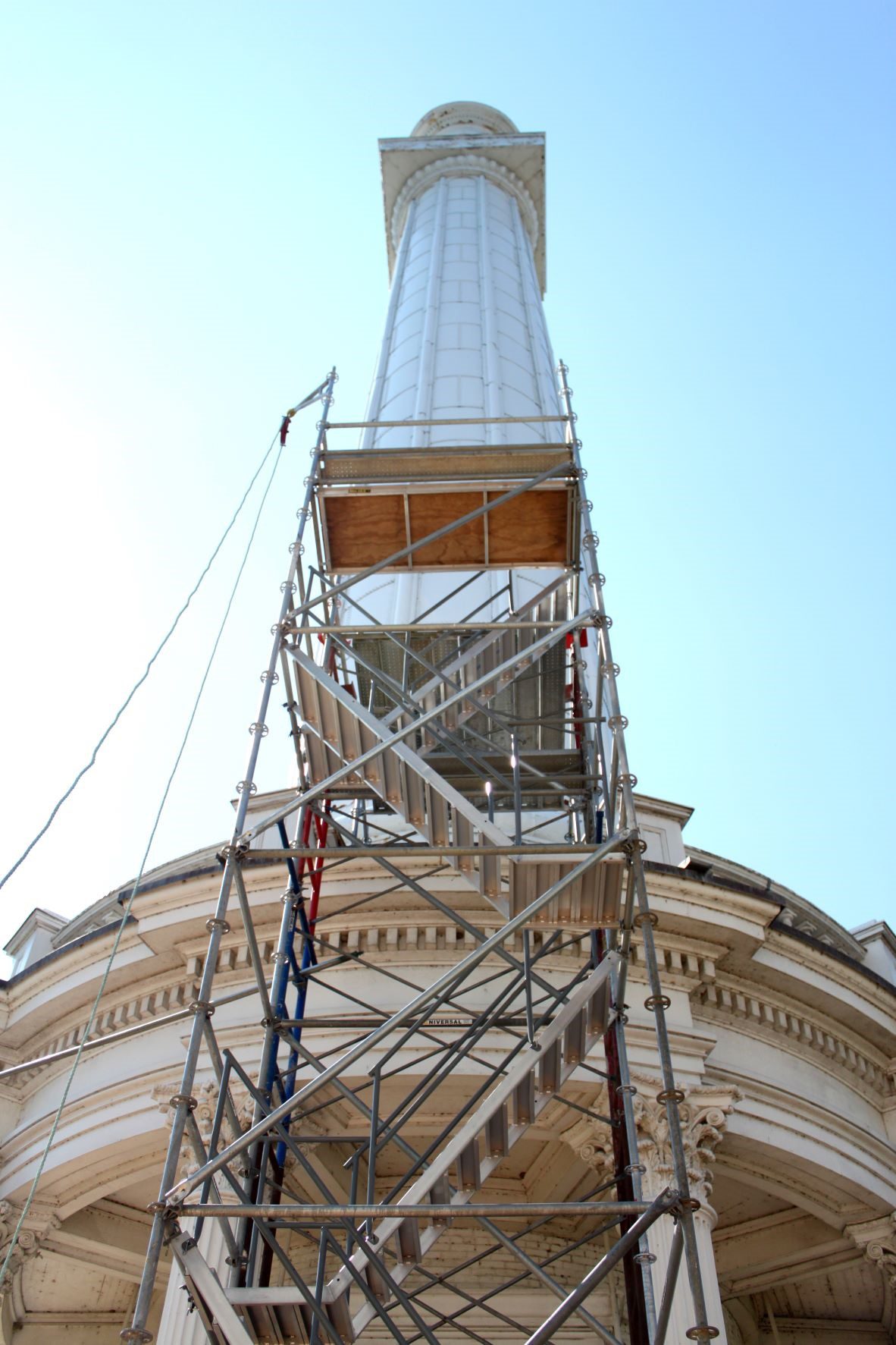 Louisville Water Tower undergoing renovation
