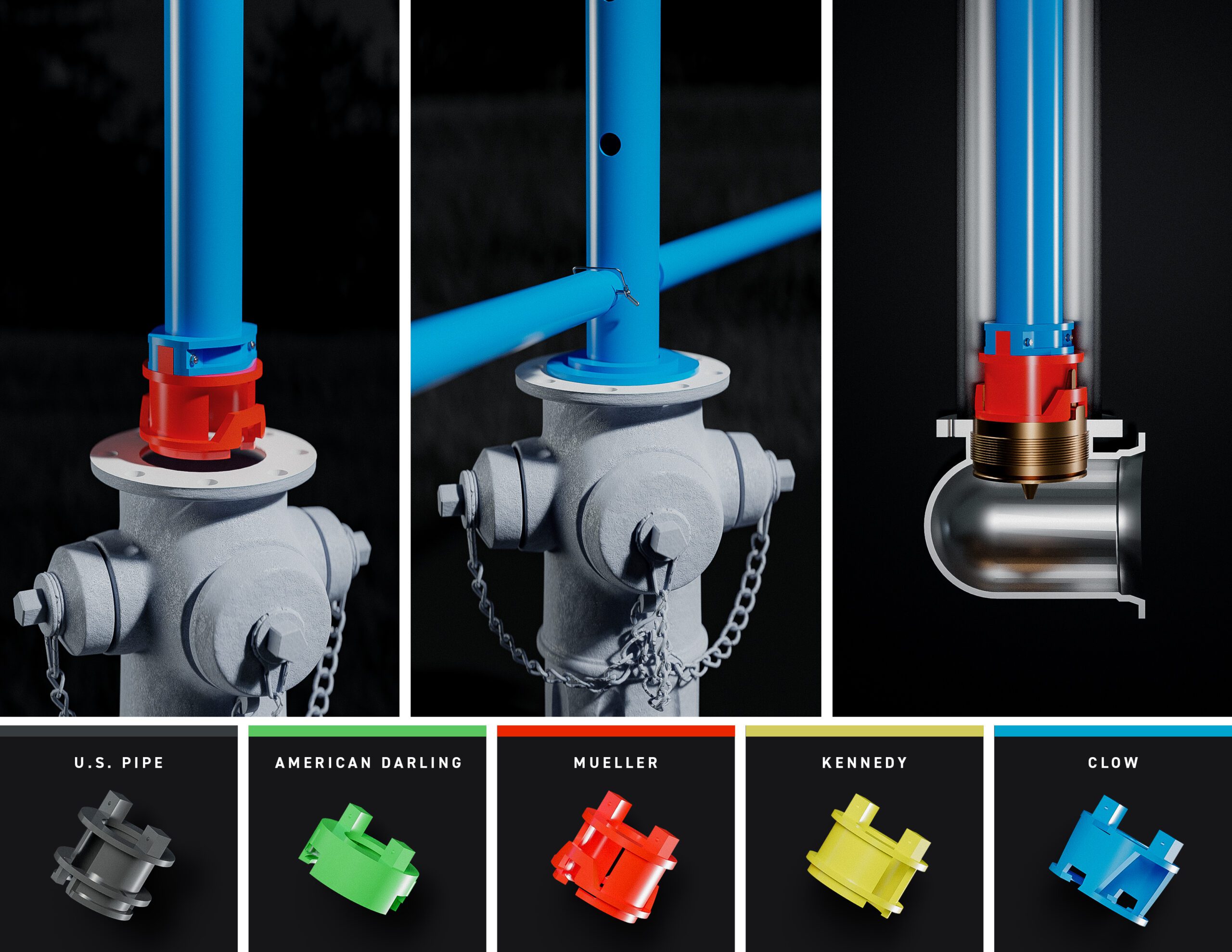 Universal fire hydrant tool