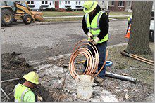Lead service line removal
