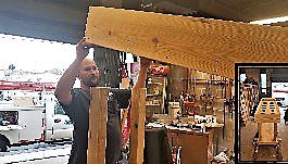 2. Philadelphia Water Department's Ryan Smith builds oyster bagging table.